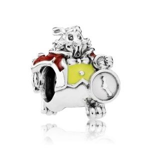 New in Box - Pandora Disney Alice in Wonderland White Rabbit Charm